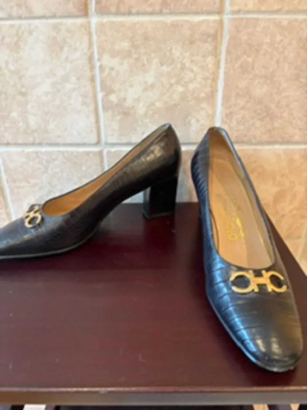 Salvatore Ferragamo vintage black